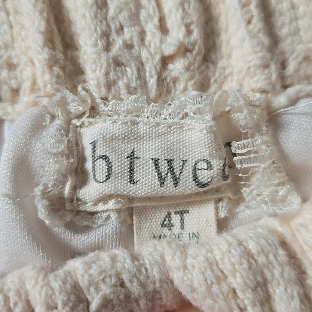 Festival Crochet Outfit Girl's Top Shorts Set Size‎ 4T Boho Cottagecore
